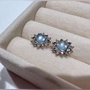 Aquamarine Gemstone Earrings ✨